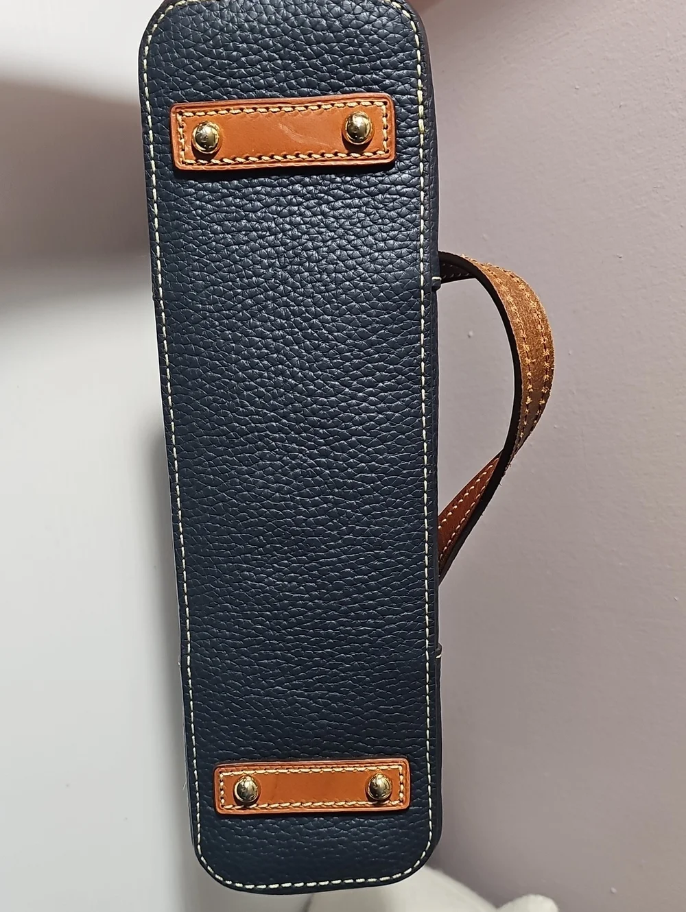 Dooney & Bourke Small Pebble Grain Lexington In Midnight Blue